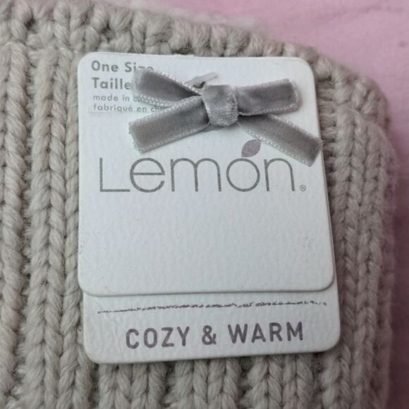 Lemon Cozy and Warm Two Tone Ombre Mittens - Picture 2 of 5